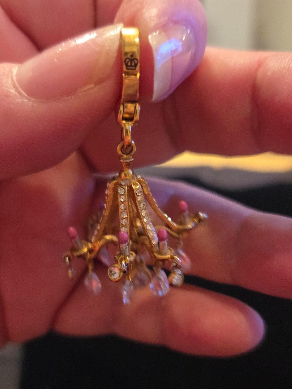 JUICY COUTURE LIPSTICK CHANDELIER CHARM